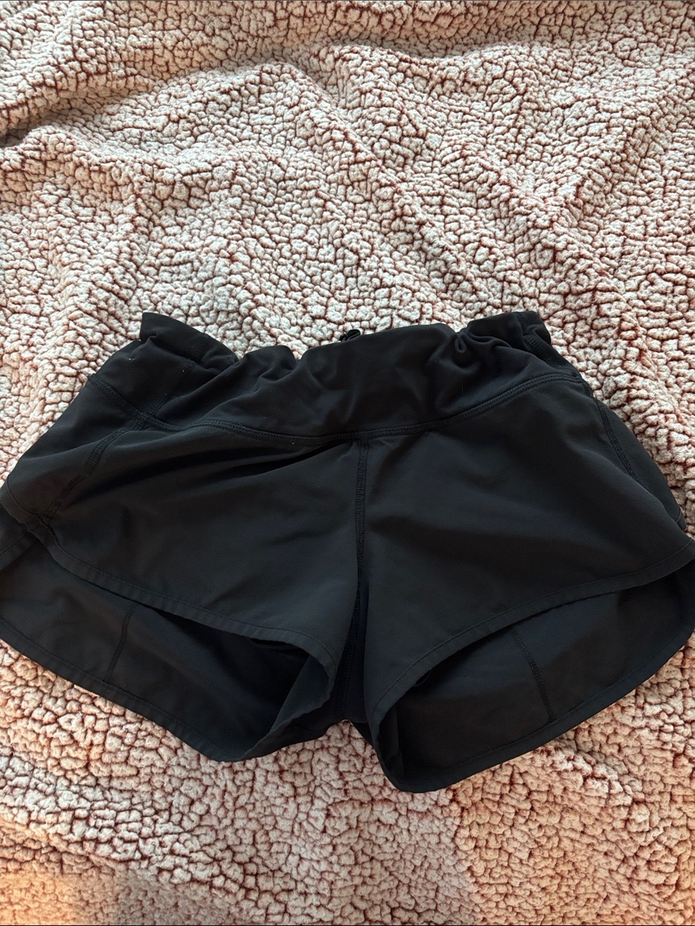 Lulu Lemon Black Speed Up Shorts
